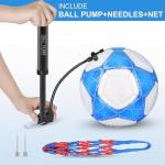 STEEFAN Pink/Blue/Teal Soccer Ball Size 4 for Kids Outdoor Play,Color Change Soccer Official Ball with Needles and Air Pump,Gift Idea for Kid Teen Boy Girl Junior Women,Indoor Outdoor Game Soccer Ball