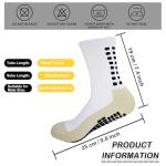 VoizVony 5 Pairs Soccer Grip Socks Men: Non Slip Grippy Socks for Football Basketball Sports