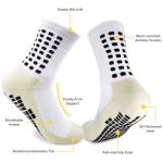 VoizVony 5 Pairs Soccer Grip Socks Men: Non Slip Grippy Socks for Football Basketball Sports