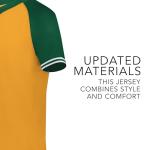 Augusta Sportswear Cutter+ Henley Jersey Gold/Dark Green M