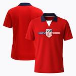 Icon Sports Officially Licensed US Soccer Federation Game Day T-Shirt - Unisex Adult - USSF319GD Red L