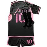 Soccer Jerseys Youth Kids Football Training Uniform Sport Fans Shirt Gift Kit Set Black