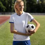 P.BLAKE Soccer Necklace for Teen Girls, Sports Accessories Soccer Heart Pendant Christmas Birthday Jewelry Gifts for Women Girls Ages 8-12 Team Mom Player Coach Stuff