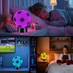 Linkax Soccer Gifts Stocking Stuffers for Kids Teens Boys Girls, Soccer Ball 3D Illusion Lamp Night Light Room Decor 16 Colors Change, Birthday Gifts for Grandkids Kids 6 7 8 9 10 11 12 Year Old Boy