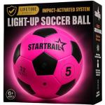 Glow in the Dark Soccer Ball | Sports Gift for Girls Ages 6-15 | LED Light-Up Ball with 3 Extra Batteries and Pump | Pre-Installed Batteries | Size 5 | Indoor & Outdoor Fun Gift for Kids & Teens 8-15