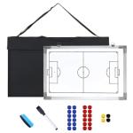 35" x 24" Magnetic Soccer Coaching Whiteboard, Double-Sided Soccer Whiteboard, Large Waterproof Soccer Tactics Board with Marker Pen, Eraser, Bag Deal for Coaches, Soccer Fans, Youth Soccer Teams