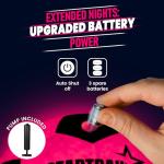 Glow in the Dark Soccer Ball | Sports Gift for Girls Ages 6-15 | LED Light-Up Ball with 3 Extra Batteries and Pump | Pre-Installed Batteries | Size 5 | Indoor & Outdoor Fun Gift for Kids & Teens 8-15