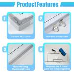 35" x 24" Magnetic Soccer Coaching Whiteboard, Double-Sided Soccer Whiteboard, Large Waterproof Soccer Tactics Board with Marker Pen, Eraser, Bag Deal for Coaches, Soccer Fans, Youth Soccer Teams