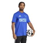 adidas Men's Messi T-Shirt, Semi Lucid Blue, XX-Large