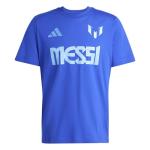 adidas Men's Messi T-Shirt, Semi Lucid Blue, XX-Large
