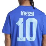 adidas Men's Messi T-Shirt, Semi Lucid Blue, XX-Large