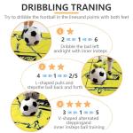 Soccer training mat,Soccer training equipment accessories for All Ages to Improve Speed Strength Agility and Coordination,Anti-Slip/Silent Mat (Yellow)