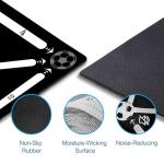 Soccer Training Mat: Soccer Training Equipment for Footwork and Ball Mastery, Football Training Mat with Anti-Slip & Noise-Reducing, Football Footwork Mats for Boys and Girls (35in*23in)