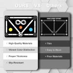 Soccer Training Mat: Soccer Training Equipment for Footwork and Ball Mastery, Football Training Mat with Anti-Slip & Noise-Reducing, Football Footwork Mats for Boys and Girls (35in*23in)