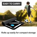 Soccer Training Mat: Soccer Training Equipment for Footwork and Ball Mastery, Football Training Mat with Anti-Slip & Noise-Reducing, Football Footwork Mats for Boys and Girls (35in*23in)