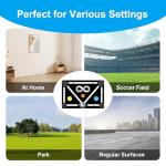 Soccer Training Mat: Soccer Training Equipment for Footwork and Ball Mastery, Football Training Mat with Anti-Slip & Noise-Reducing, Football Footwork Mats for Boys and Girls (35in*23in)