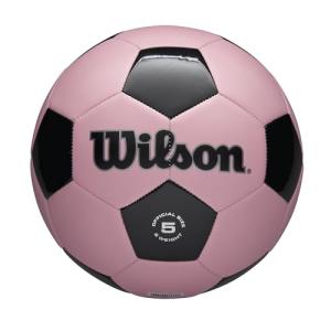 WILSON Traditional Soccer Ball - Size 5, Pink/Black