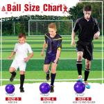 Shappy 2 Pcs Operation Christmas Soccer Balls Bulk with Pump, Mesh Bag Official Size 3 4 5 Indoor Outdoor Colorful Soccer Ball for Practice Game Sport Soft Gift for Child Adult(Size 4,Dark Purple)
