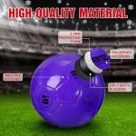 Shappy 2 Pcs Operation Christmas Soccer Balls Bulk with Pump, Mesh Bag Official Size 3 4 5 Indoor Outdoor Colorful Soccer Ball for Practice Game Sport Soft Gift for Child Adult(Size 4,Dark Purple)