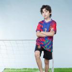 Kids Soccer Jersey for Boys Girls Youth Uniform with Doll Football Shirt Birthday Gift Set (US, Age, 7 Years, 8 Years, red)