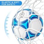 STEEFAN Blue Soccer Ball Size 3/4/9 for Kids Outdoor Play,Color Change Soccer Stuff with Carry Net,Official Size Ball,Needles and Air Pump,Gift Idea for Kid Teen Boy Girl Junior and Men Women