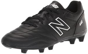 New Balance Kid's 442 V2 Academy Fg Junior Soccer Shoe, Black/White, 6 Big Kid