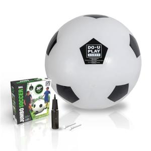 Hape DO-U-Play Games Jumbo Soccer Ball, 30” Diameter, Superior Rubber Durable Heavy-Duty Material