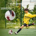 Soccer Ball Size 5 for All Age Indoor Outdoor Practicing, PU Official Size Soccer Ball, Soccer Gift for Boys Girls Youth Adults College Team, Ideal with Pump and Carry Net