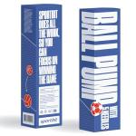 SPORTBIT Ball Pump for Sports Balls - Push & Pull Inflating System - Hand Pump for All Exercise Balls - Volleyball Pump, Basketball Inflator, Football & Soccer Ball Air Pump - Goes with 5 Needles Set