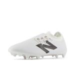 New Balance Unisex Furon Dispatch FG V7+ Soccer Shoe,White/Black/True Red,Men 10.5 / Women 12