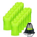 Antoyo Pinnies Soccer pinnies for Soccer Mesh Basketball Jerseys Green-L