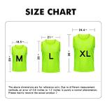 Antoyo Pinnies Soccer pinnies for Soccer Mesh Basketball Jerseys Green-L
