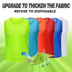 Antoyo Pinnies Soccer pinnies for Soccer Mesh Basketball Jerseys Green-L