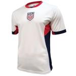 Icon Sports Official US Men's National Soccer Team Game Day Shirt - Unisex Adult - USA82PF White M