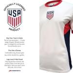 Icon Sports Official US Men's National Soccer Team Game Day Shirt - Unisex Adult - USA82PF White M
