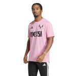 adidas Men's Messi T-Shirt, Easy Pink, Medium