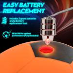 Light Up Soccer Ball Gift For Boys: Glow In The Dark - Toys For Kids & Teens Ages 8-15 - Birthday Christmas Easter Ideas - Outdoor Sports Activity Night Play - 8 9 10 11 12 13 14 15 Years Old Teenager