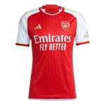 adidas Men's Soccer Arsenal 23/24 Home Jersey - Celebratory Fan Jersey with Lightning Bolts and Gold Details (US, Alpha, Large, Regular, Regular, Better Scarlet/White)