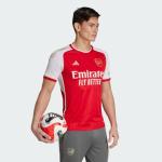 adidas Men's Soccer Arsenal 23/24 Home Jersey - Celebratory Fan Jersey with Lightning Bolts and Gold Details (US, Alpha, Large, Regular, Regular, Better Scarlet/White)