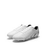 DREAM PAIRS Men's Firm Ground Soccer Cleats Shoes,Size 8,White/Black,MEGA-1
