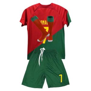 Arkey burds Boys Soccer Jerseys Training Uniform Soccer Jersey for Kids Football Youth Jerseys 3 Piece Red