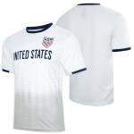 Icon Sports U.S. Soccer USMNT Adult Soccer Game Day Jersey-Inspired Shirt | Frequency, White, Large