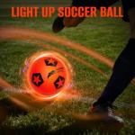 SETOXYX Light Up Soccer Ball, Glow in The Dark Soccer Ball with LED, Size 5 Night Sports Gear Games, Christmas Birthday Gifts for Boys Kids & Teens Age 8-15