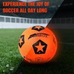 SETOXYX Light Up Soccer Ball, Glow in The Dark Soccer Ball with LED, Size 5 Night Sports Gear Games, Christmas Birthday Gifts for Boys Kids & Teens Age 8-15