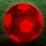 GlowCity Glow in The Dark Soccer Ball | Light Up Indoor/Outdoor Soccer Ball with 2 LED Lights | Pre-Installed Batteries | Fun Gift for Teens