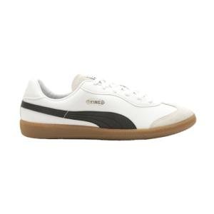PUMA King 21 Indoor Trainer Soccer Shoes Puma White/Puma Black/Gum 9 D (M)