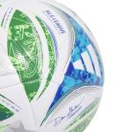 adidas Unisex-Adult MLS League Nativo Soccer Ball,White/Green/Glory Blue/Solar Blue,4