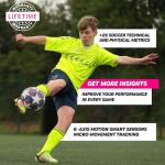 Playermaker 2.0 Smart Soccer Tracker for Cleats, 25+ Technical & Physical Soccer Training Metrics, 12 Month Access to Playermaker Technology App, Next-Level Precision Beyond GPS Trackers, Medium