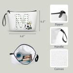 ARIOSEY Soccer Gifts Personalized Soccer Ball Cosmetic Bag for Purse Birthday Inspirational Gifts for Girls Women Team Coach Mom Stuff Travel Organizer,Christmas-M