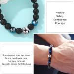 Alissl Soccer Bracelet Gifts for Teen Boys-Blue Tiger Eye Bracelet Brings Health, Safety and Happiness-Great Gifts for Boys on Birthday, Christmas, Graduation, Back to School, Anniversary